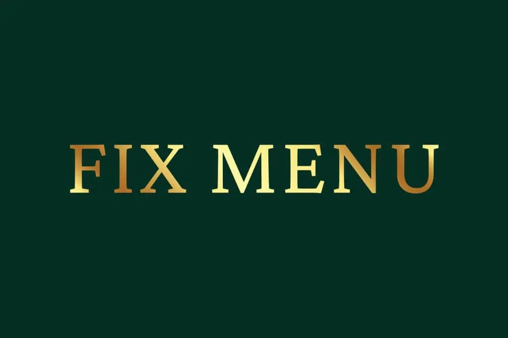 FİX MENÜ 